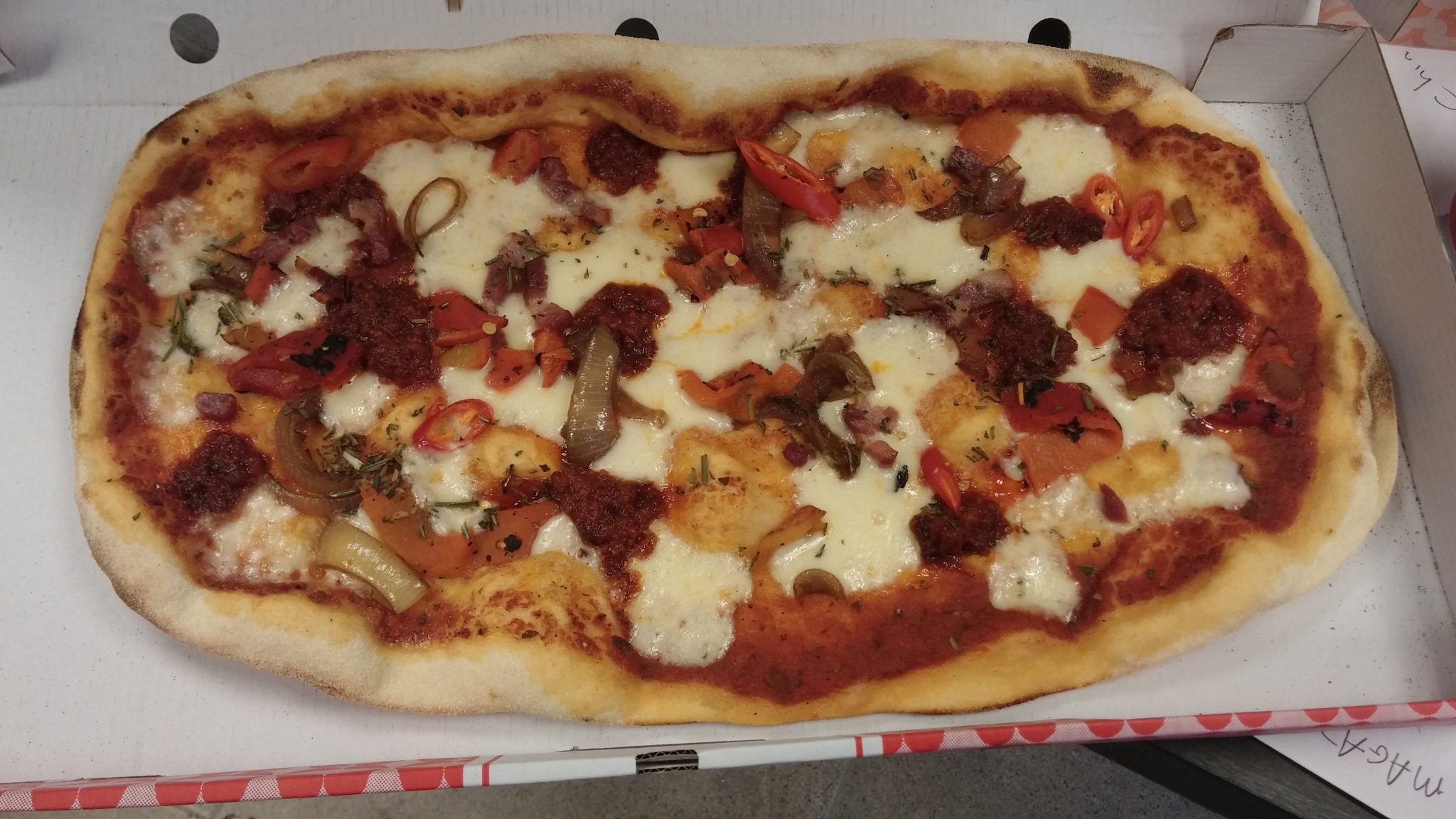 Salsiccia Pizza with Chillies