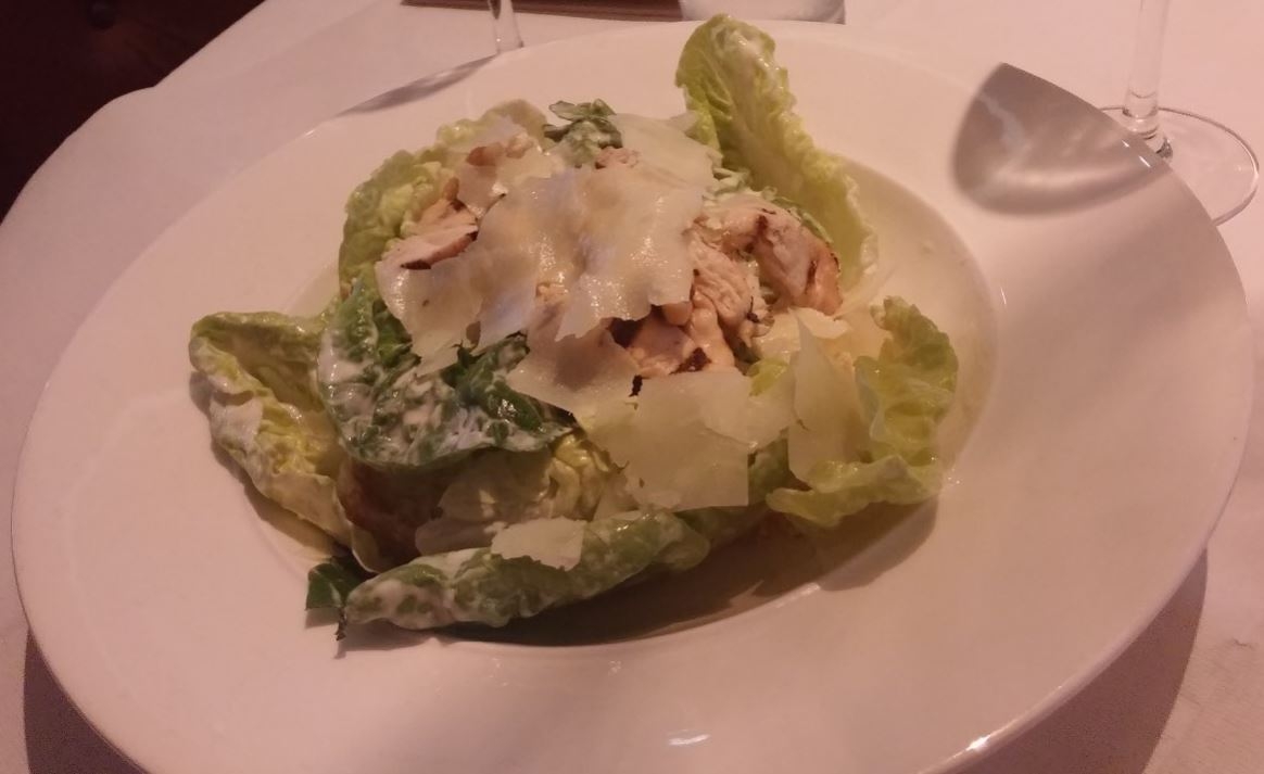 Chicken Caesar salad.