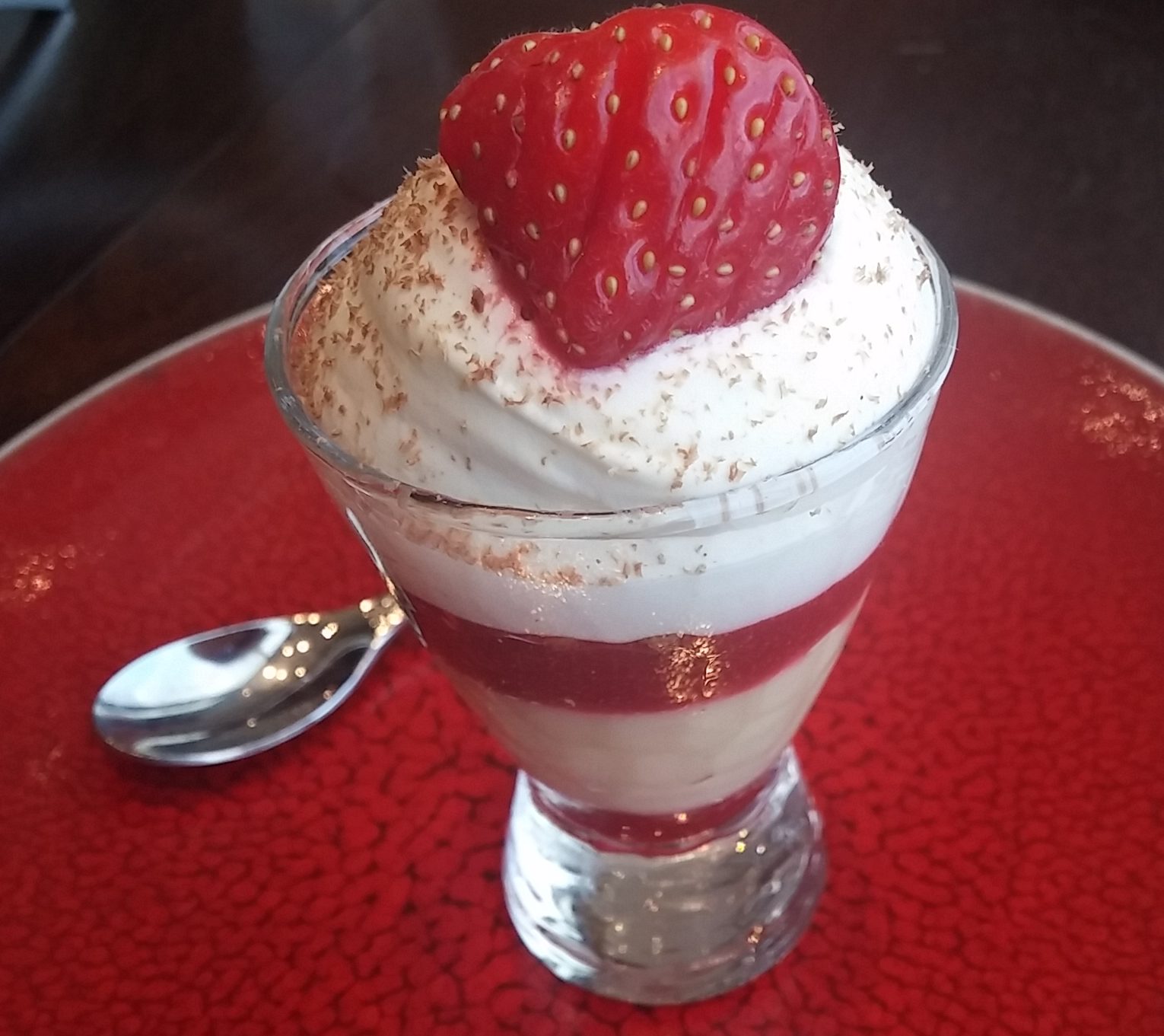Spiced strawberry trifle