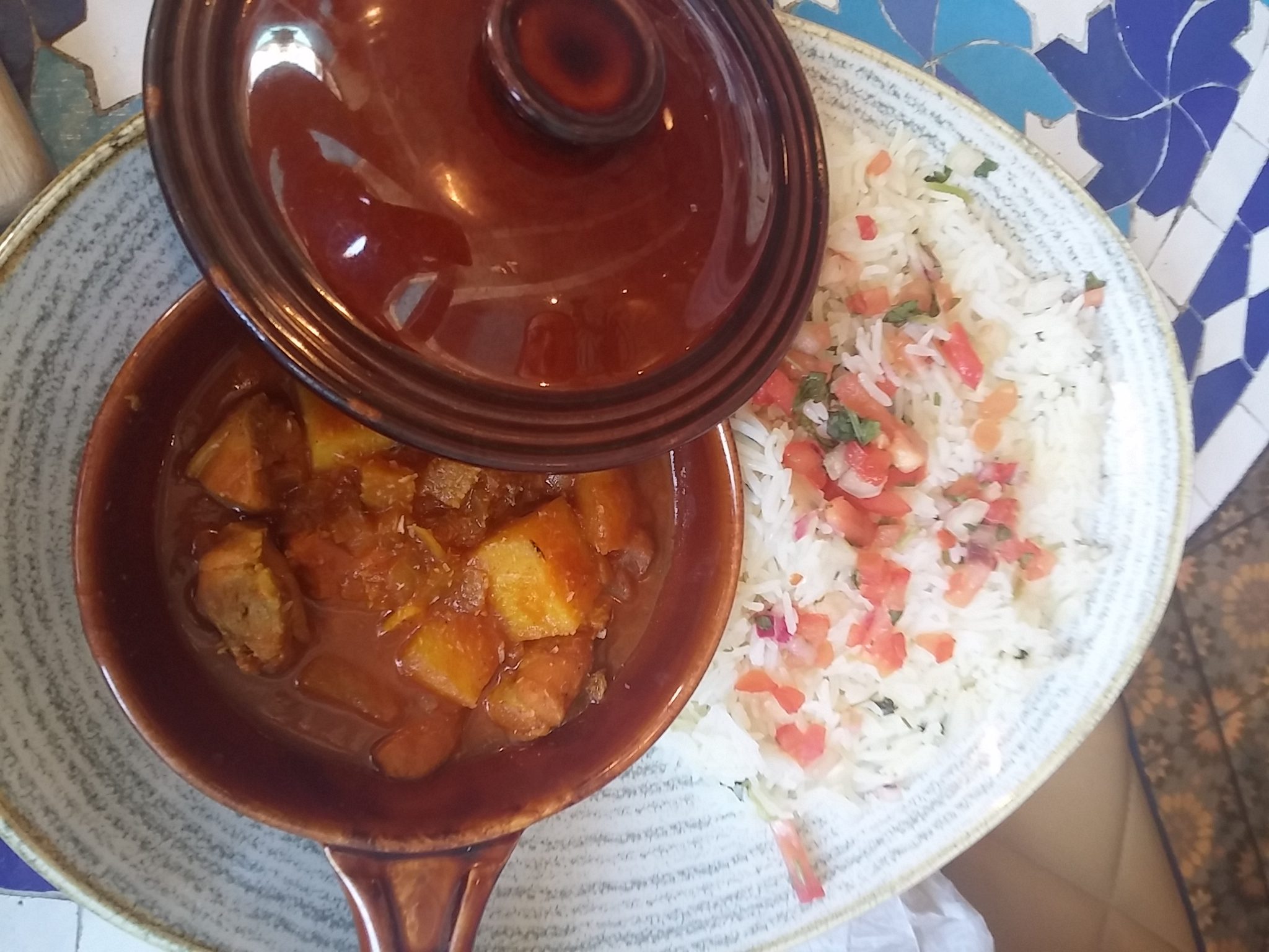 Caribbean chicken curry